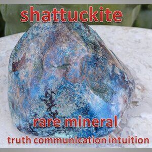 RARE shattuckite polished crystal mineral stone chunk 02